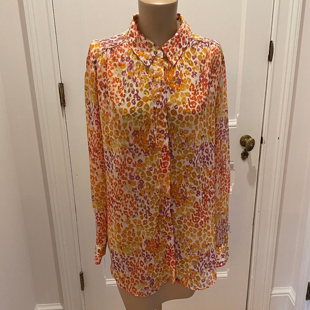 Chico's Multi-Color Blouse - Chico's Size 3